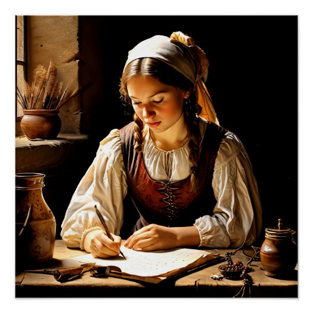 Póster "Elisabeth", "El joven académico" (Anverso)