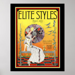 Póster Elite Styles Art Deco Cover May 1923