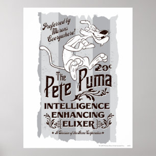 Póster Elixir de Inteligencia de Pete Puma