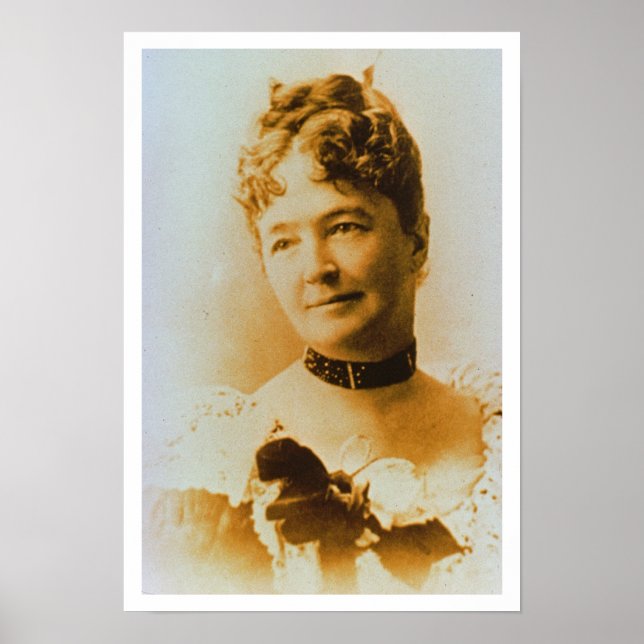 Póster Elizabeth Bacon Custer (1842-1933) esposa del Gene (Frente)