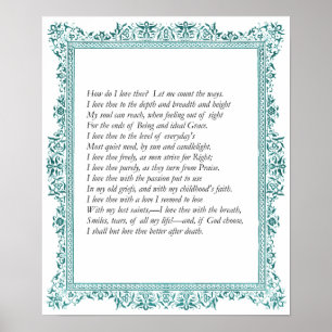Póster Elizabeth Barrett Browning - 43