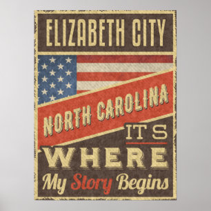 Póster Elizabeth City North Carolina