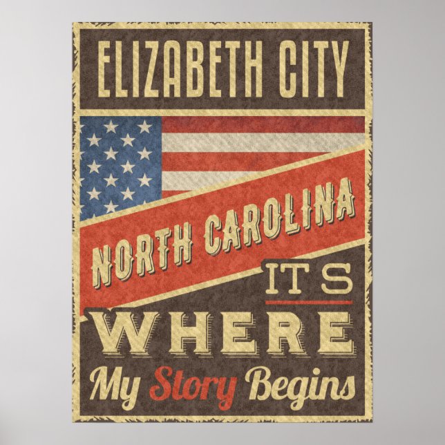 Póster Elizabeth City North Carolina (Frente)