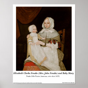 Póster Elizabeth Clarke Freake y Baby Mary - Poster