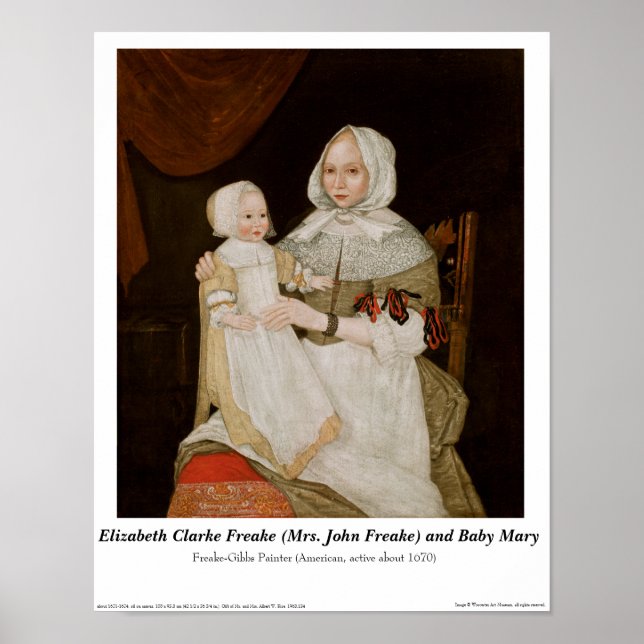 Póster Elizabeth Clarke Freake y Baby Mary - Poster (Frente)