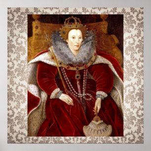 Póster Elizabeth I Red Robes