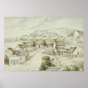Póster Elizabeth Murray - Kilkenny Village from the Rocks