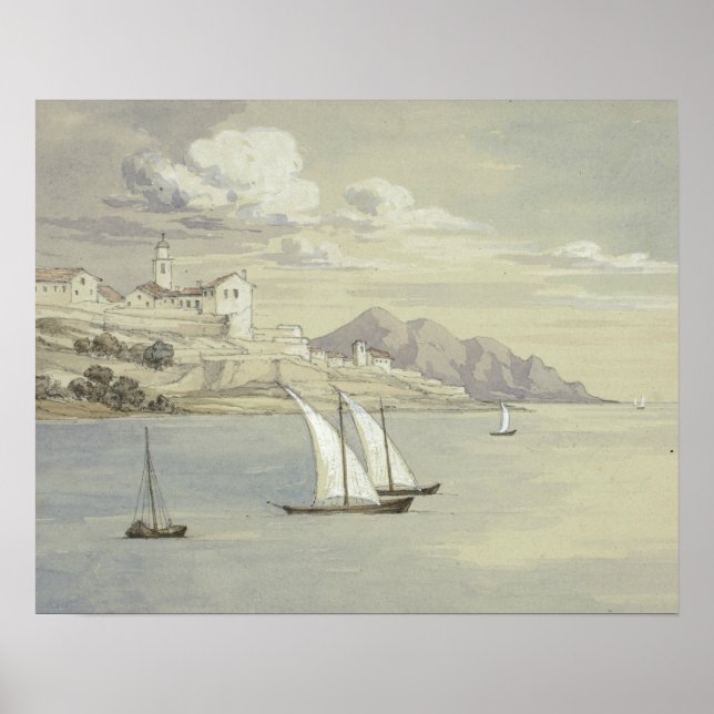 Póster Elizabeth Murray - Portofino desde el mar, Génova (Frente)