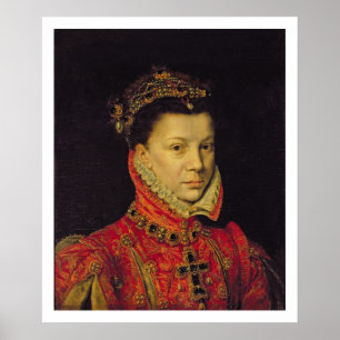 Póster Elizabeth of Valois (1545-68) 1570 (oil on canvas)