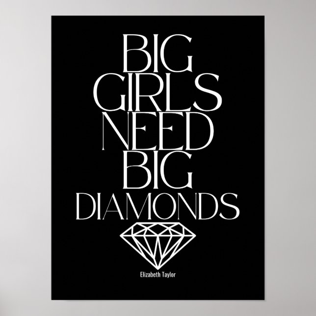 Póster Elizabeth Taylor cita el poder de las mujeres (Frente)