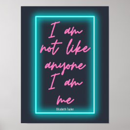 Póster Elizabeth Taylor Self Love Cita Inspiradora