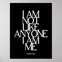 Póster Elizabeth Taylor Self Love Cita Inspiradora