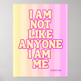 Póster Elizabeth Taylor Self Love Cita Inspiradora