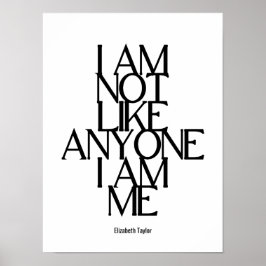 Póster Elizabeth Taylor Self Love Cita Inspiradora