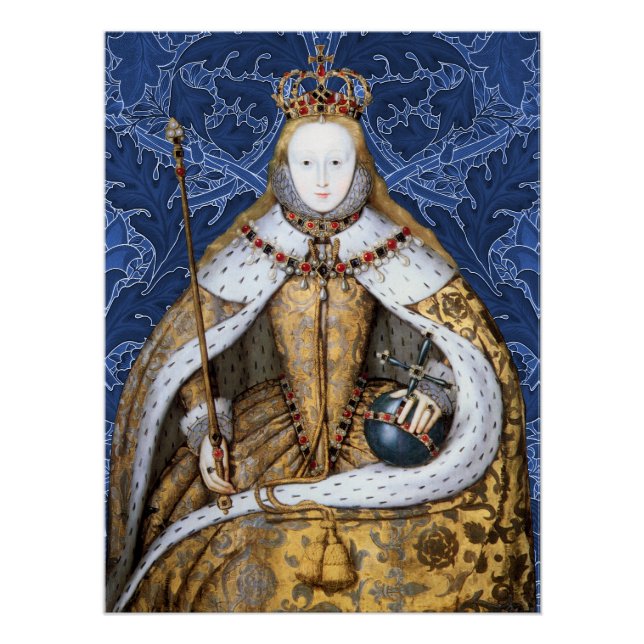 Póster Elizabeth Tudor, Reina de Inglaterra (Anverso)