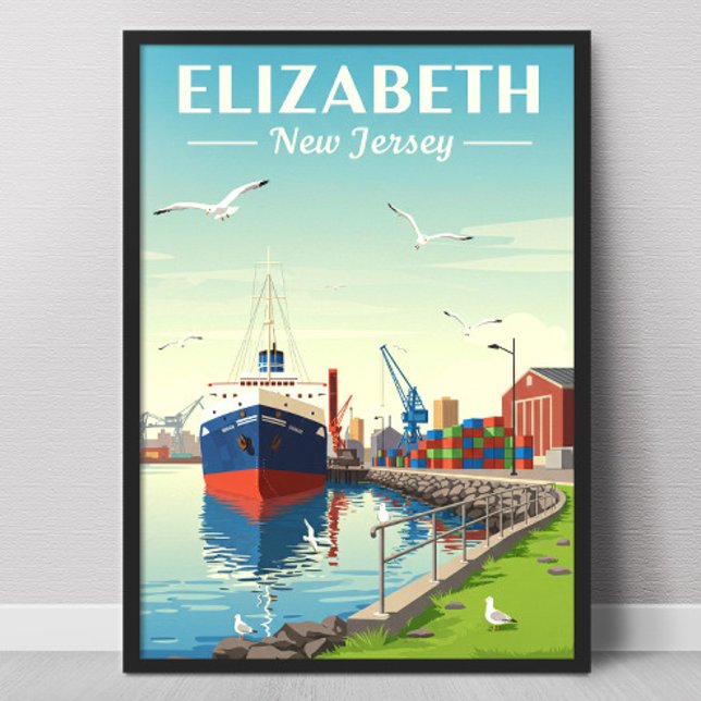 Póster Elizabeth Vintage Nueva Jersey (Subido por el creador)