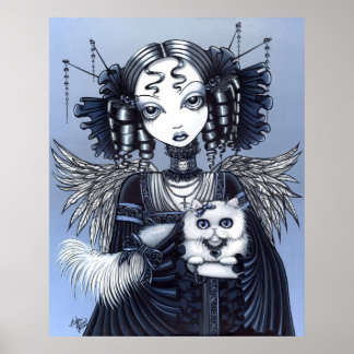 Póster Elizabeth White Poster de Angel de Gato Persa