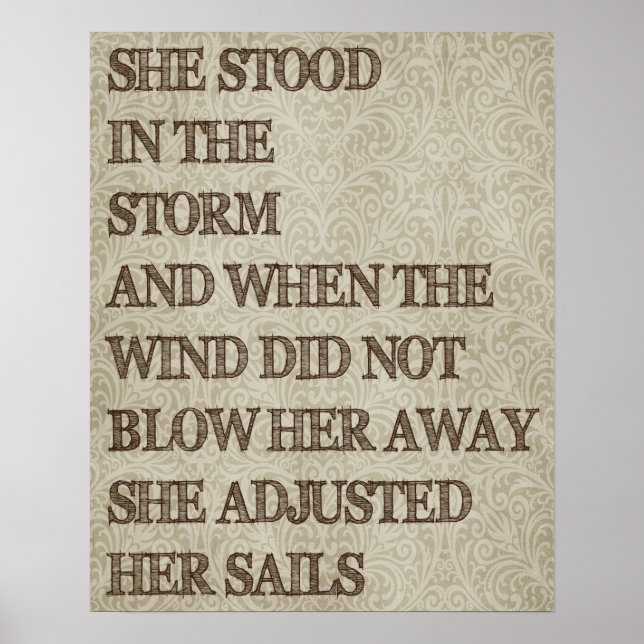 Póster Ella Ajustó Sus Velas (Frente)