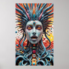 Póster Ella Atrapó A Alguien Arrojando Su Botón De Pánico