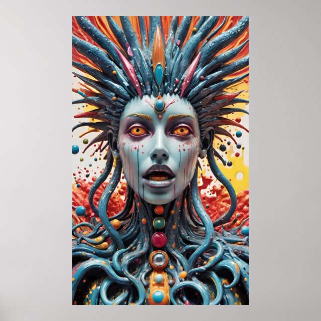 Póster Ella Atrapó A Alguien Arrojando Su Botón De Pánico (Frente)