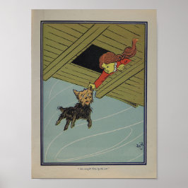 Póster Ella atrapó a Toto por la oreja.