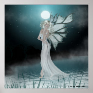 Póster Ella camina en el agua - impresión/poster de Fae