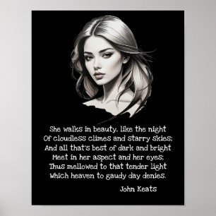 Póster Ella camina por la belleza