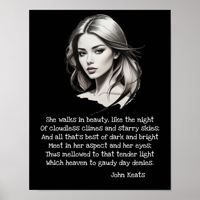 Póster Ella camina por la belleza (Frente)