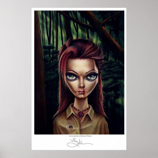 Póster Ella canta secretamente (Frente)