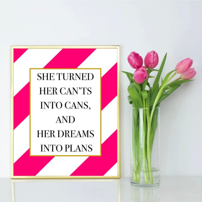Póster Ella Convirtió Sus Cáncer En Cans, Papel De Oficin (Subido por el creador)