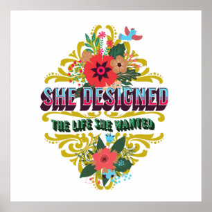Póster Ella Diseñó La Vida Que Quería