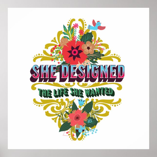 Póster Ella Diseñó La Vida Que Quería (Frente)