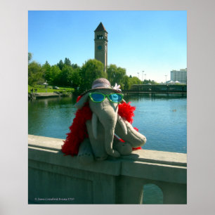 Póster Ella en el parque