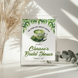 Póster Ella Encontró su Boda de Matcha Bienvenida Perfect