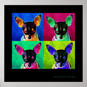 Póster ella es a veces un perro de diablo