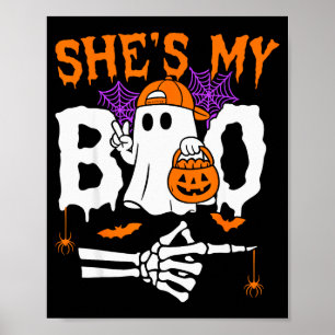 Póster Ella es mi amor Parejas a juego de Halloween Parej