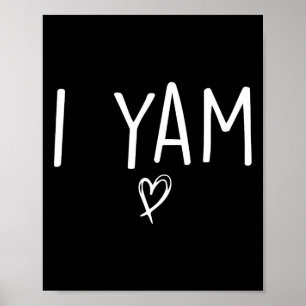 Póster Ella es mi batata dulce I Yam Set Couples Thanksgi