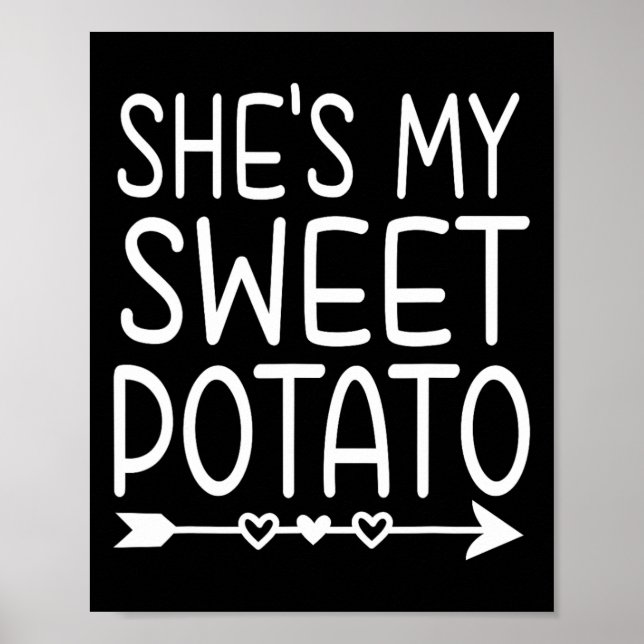 Póster Ella es mi batata dulce y el día de gracias (Frente)