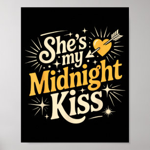 Póster Ella es mi beso de medianoche que dice pareja romá