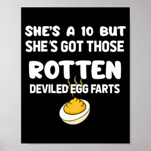 Póster Ella Es Un 10 Pero Tiene Aquellos Huevos Rellenos 