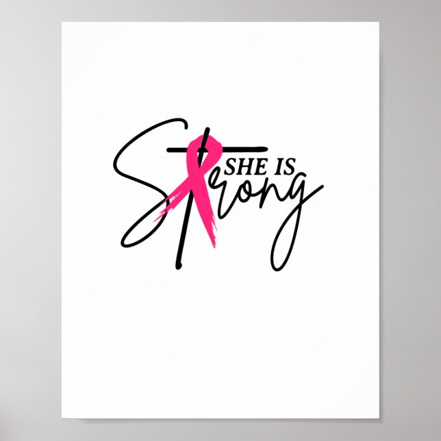 Póster Ella Es Una Cinta Rosa Fuerte. (Frente)