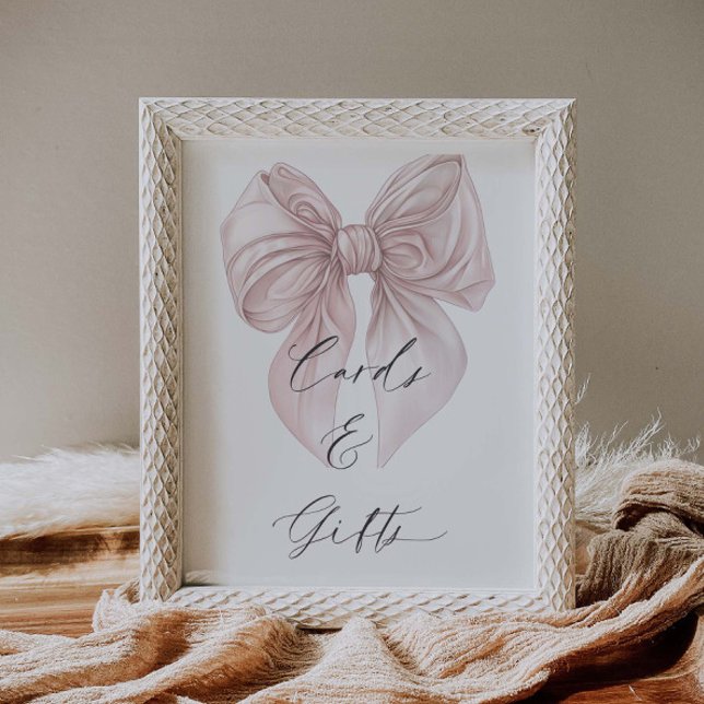 Póster Ella está atando las tarjetas de ducha de novia y  (Subido por el creador)