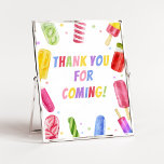 Póster Ella está lista para pop Gracias por venir<br><div class="desc">Haga especial su evento con este Chica Baby Shower con nuestro lindo y encantador Rótulo. Gracias por venir con el adorable tema de Popsicle Shower. Descarga,  personaliza y crea recuerdos duraderos con este toque perfecto para tu alegría. BS783</div>