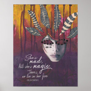 Póster Ella está loca pero es mágica