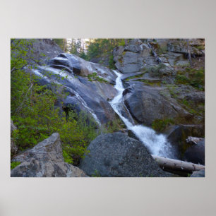 Póster Ella Falls en el Parque Nacional Sequoia