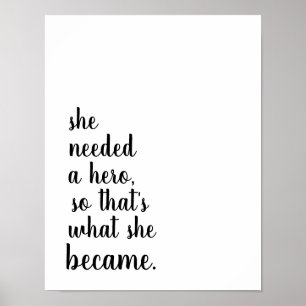 Póster Ella hizo un héroe