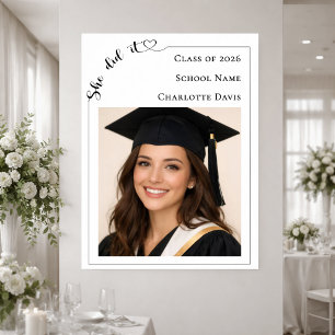 Póster Ella lo hizo fiesta de graduación de fotos de bien