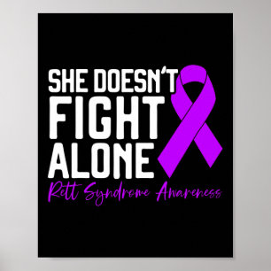 Póster Ella no lucha sola contra el síndrome de retraició