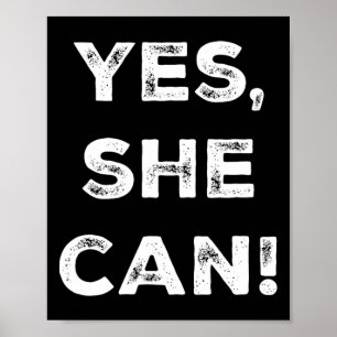 Póster Ella Puede Kamala Harris, El Lema Del Dnc, Preside