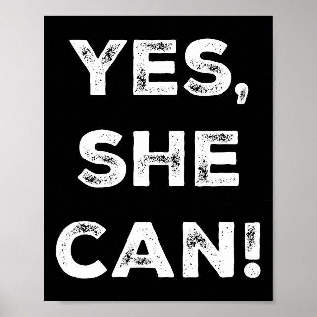 Póster Ella Puede Kamala Harris, El Lema Del Dnc, Preside (Frente)